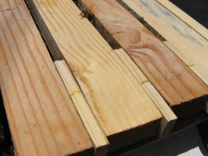 Here's a close-up of the spacers